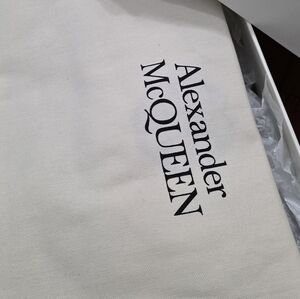 Alexander McQueen Black Sneakers with Multicolor Accents